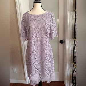 NWT Anthropology Lavendar lace dress size 12